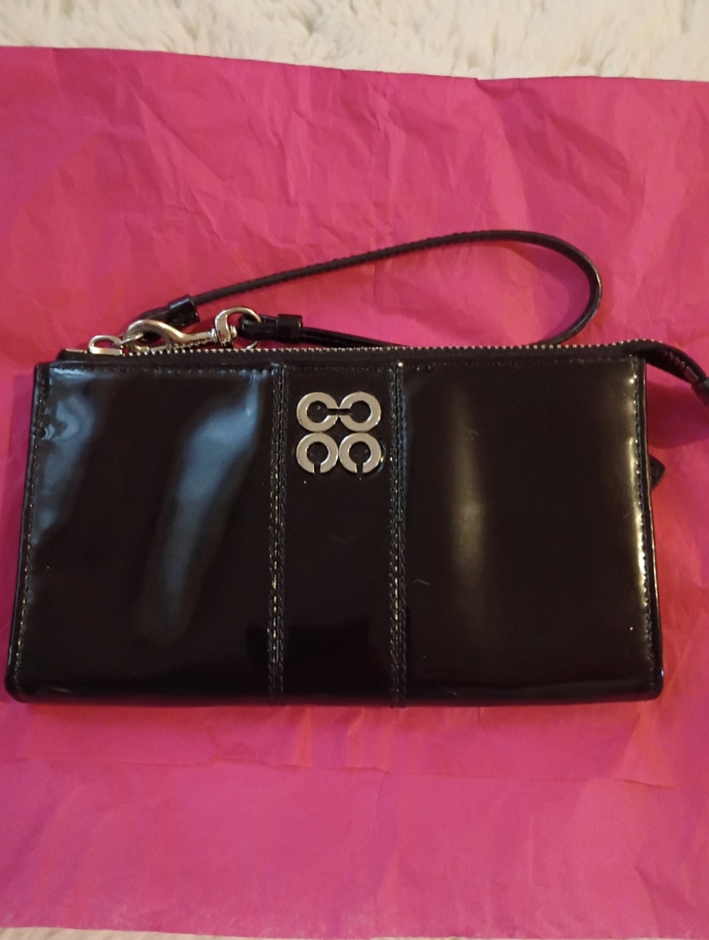 Coach Julia Patent Leather Wallet Wristlet